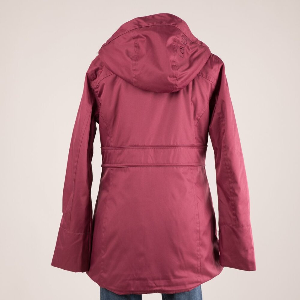 Lolé Burgundy Waterproof Hooded Parka Jacket – Size M - Picture 5 of 9